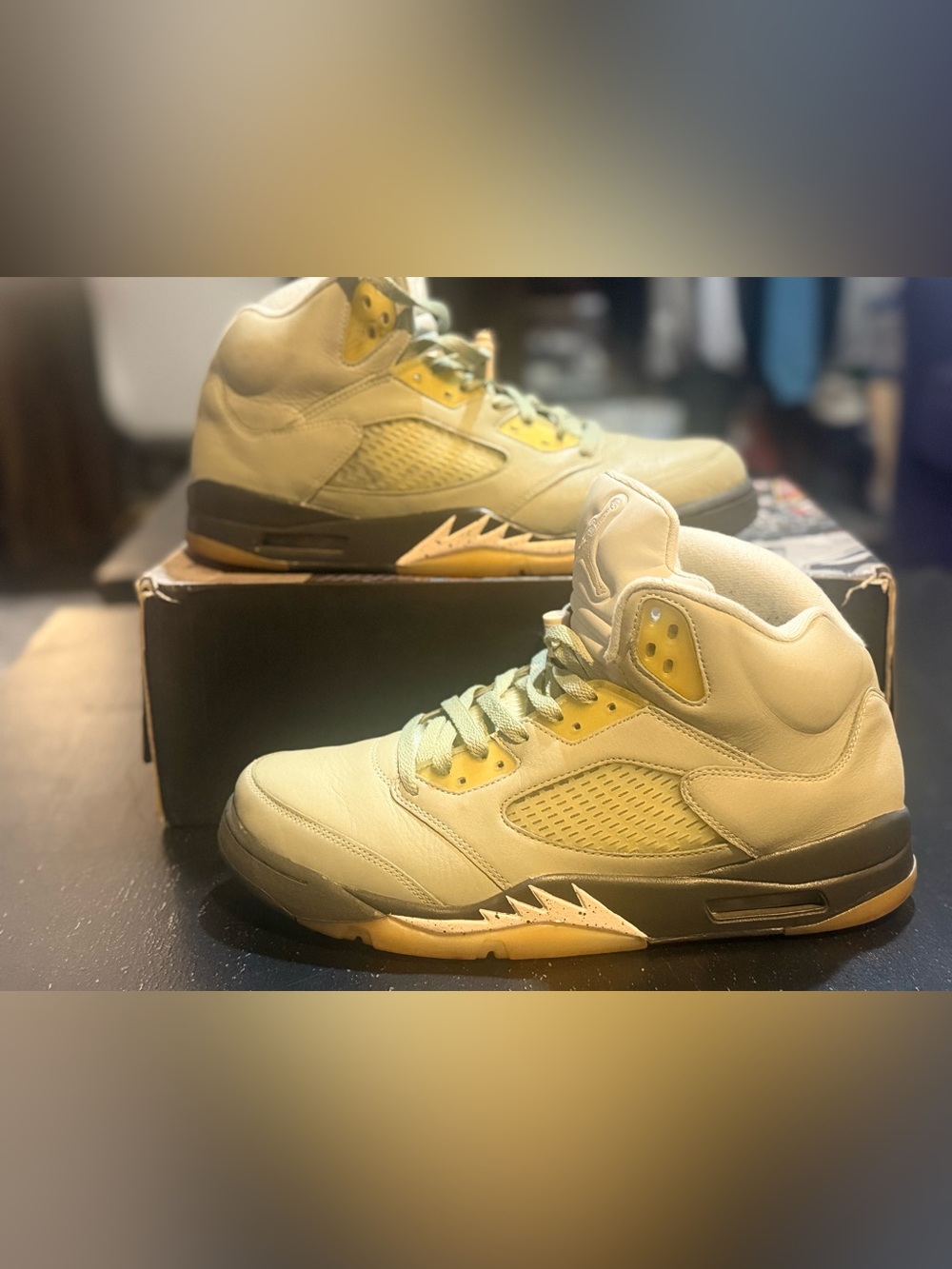 Air Jordan 5 Retro Jade Horizon Sneakers Men’s 11.5 Women’s 13 OG Box